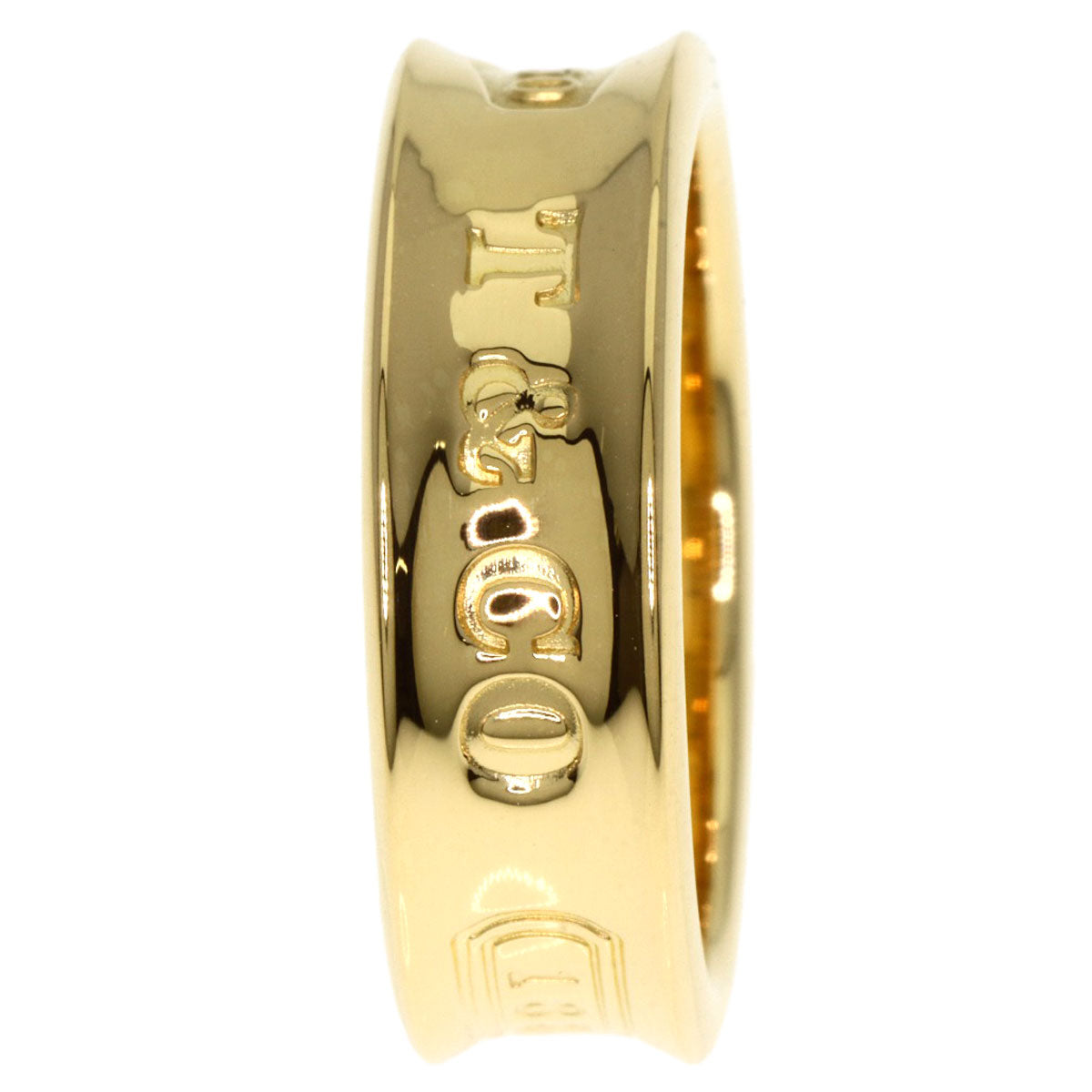 TIFFANY&Co. 1837 Ring K18 Yellow Gold Ladies [Used]