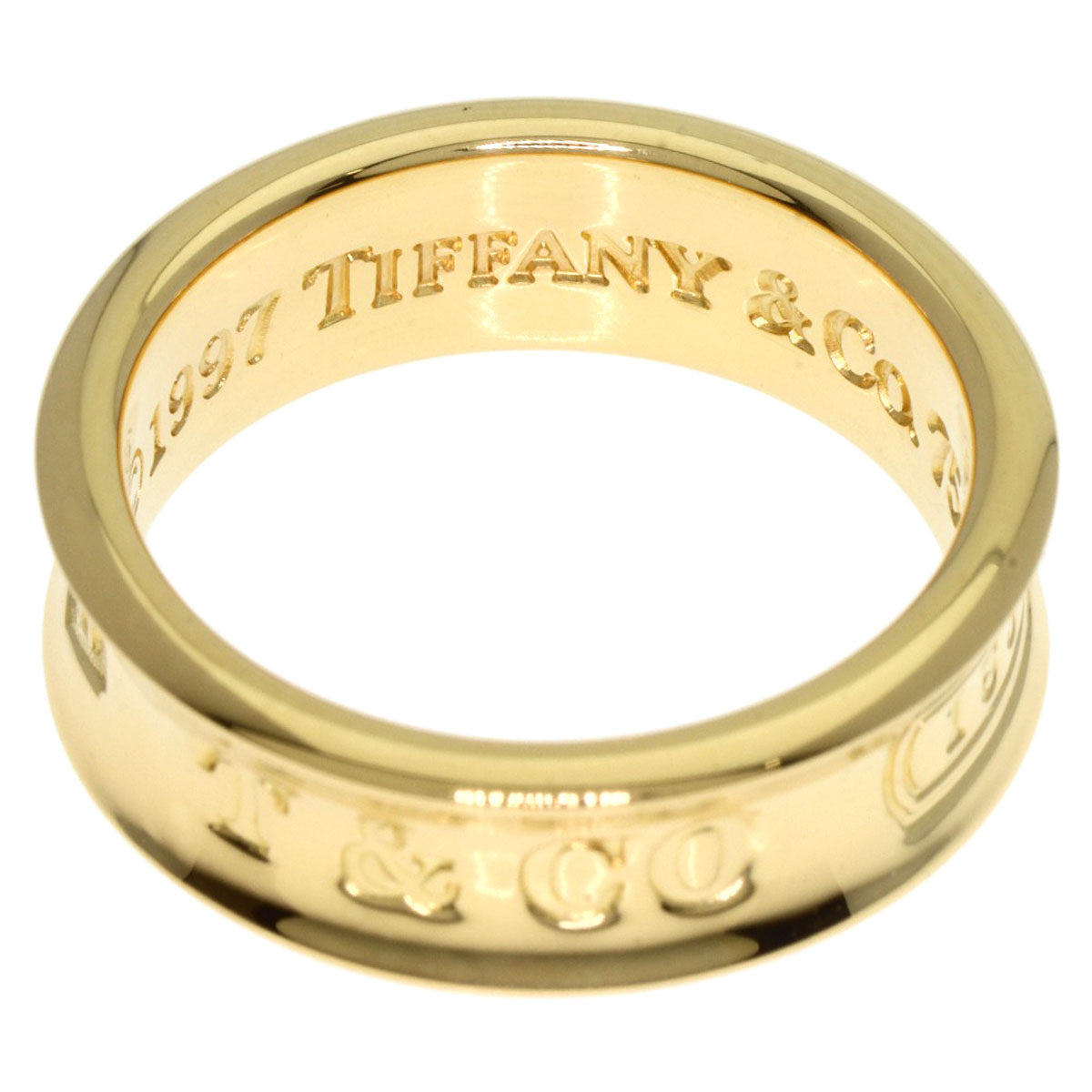 TIFFANY&Co. 1837 Ring K18 Yellow Gold Ladies [Used]