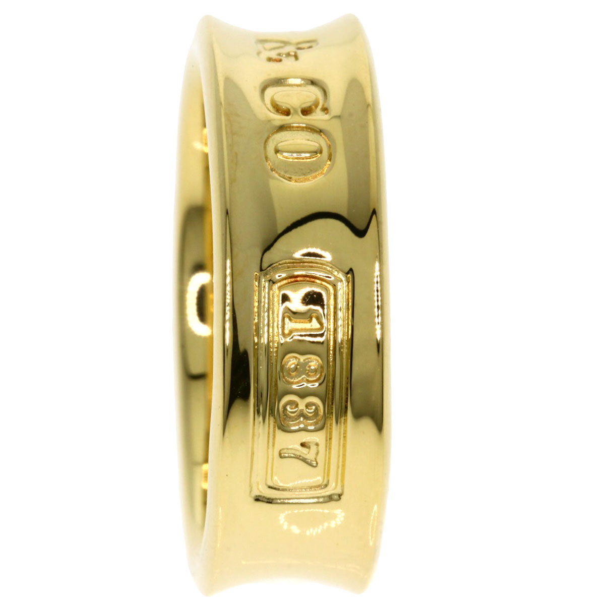 TIFFANY&Co. 1837 Ring K18 Yellow Gold Ladies [Used]