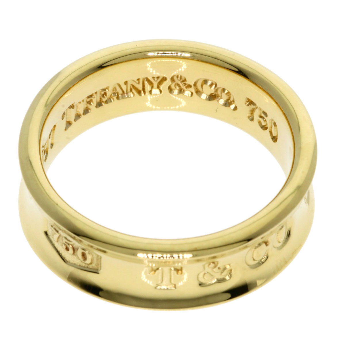 TIFFANY&Co. 1837 Ring K18 Yellow Gold Ladies [Used]