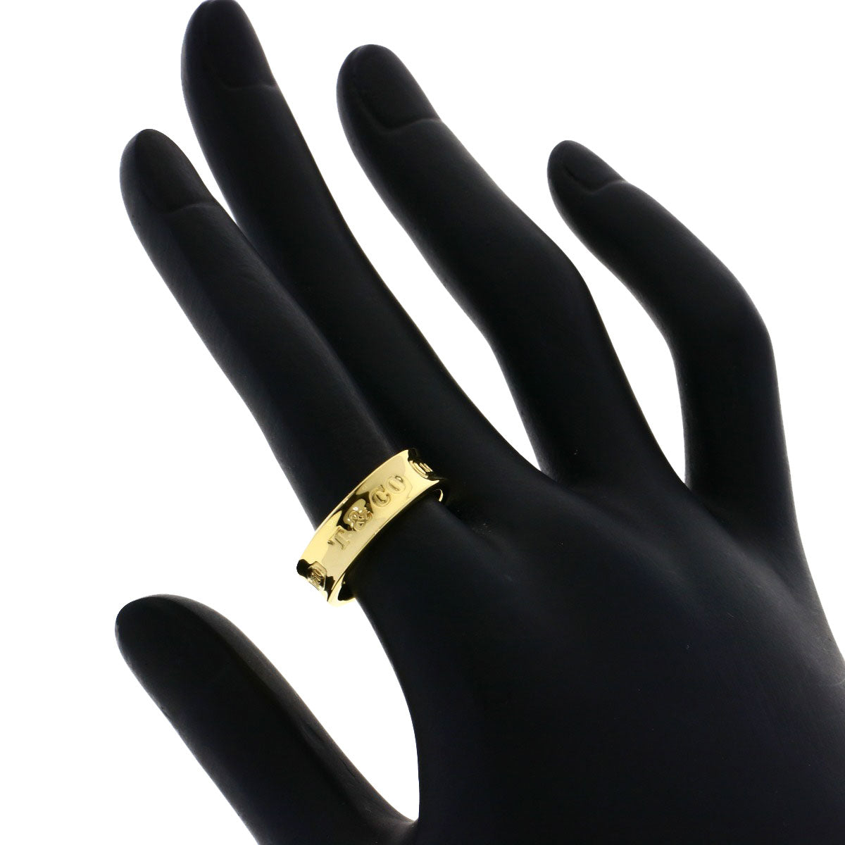 TIFFANY&Co. 1837 Ring K18 Yellow Gold Ladies [Used]