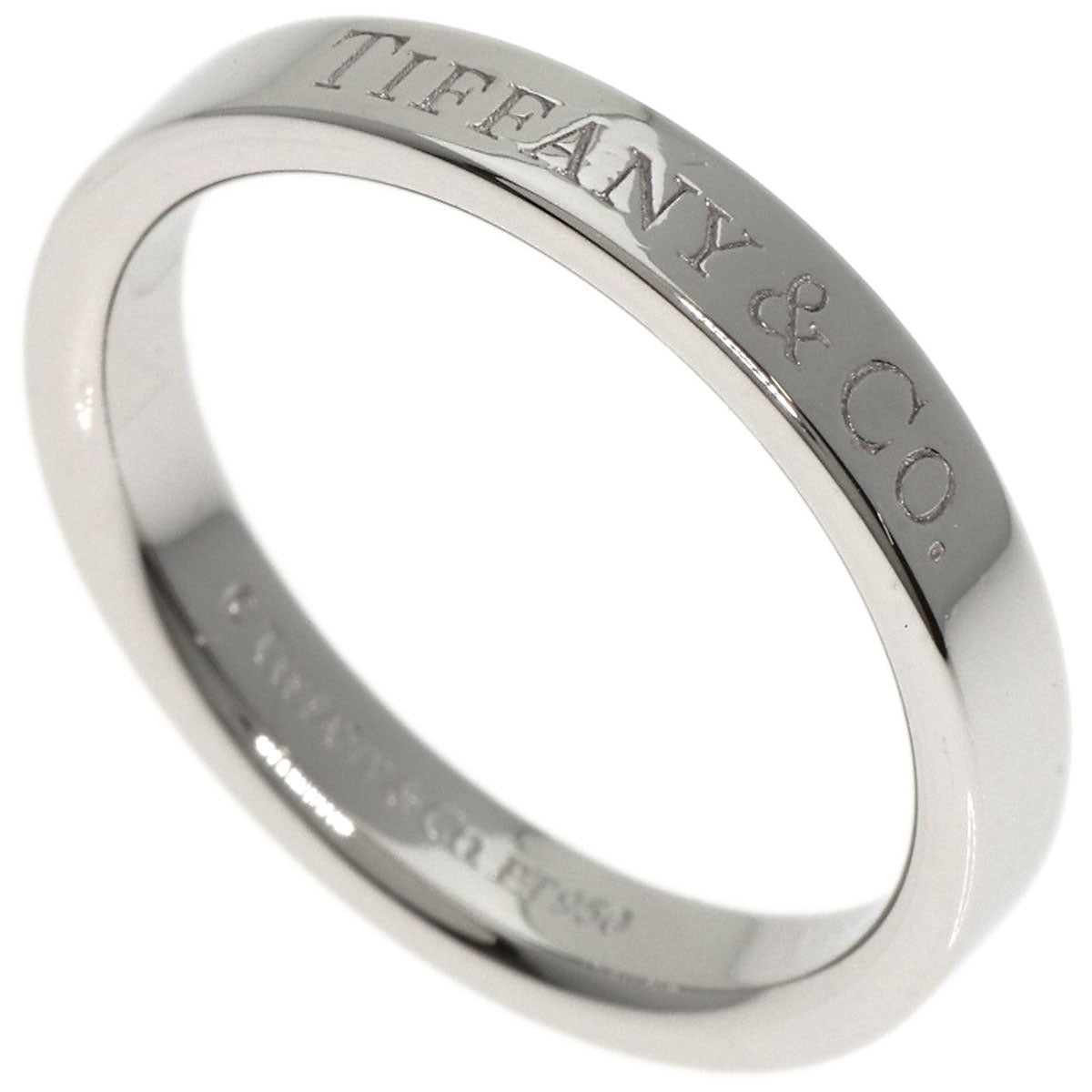 TIFFANY&Co. Flat band Ring Platinum PT950 Ladies [Used]