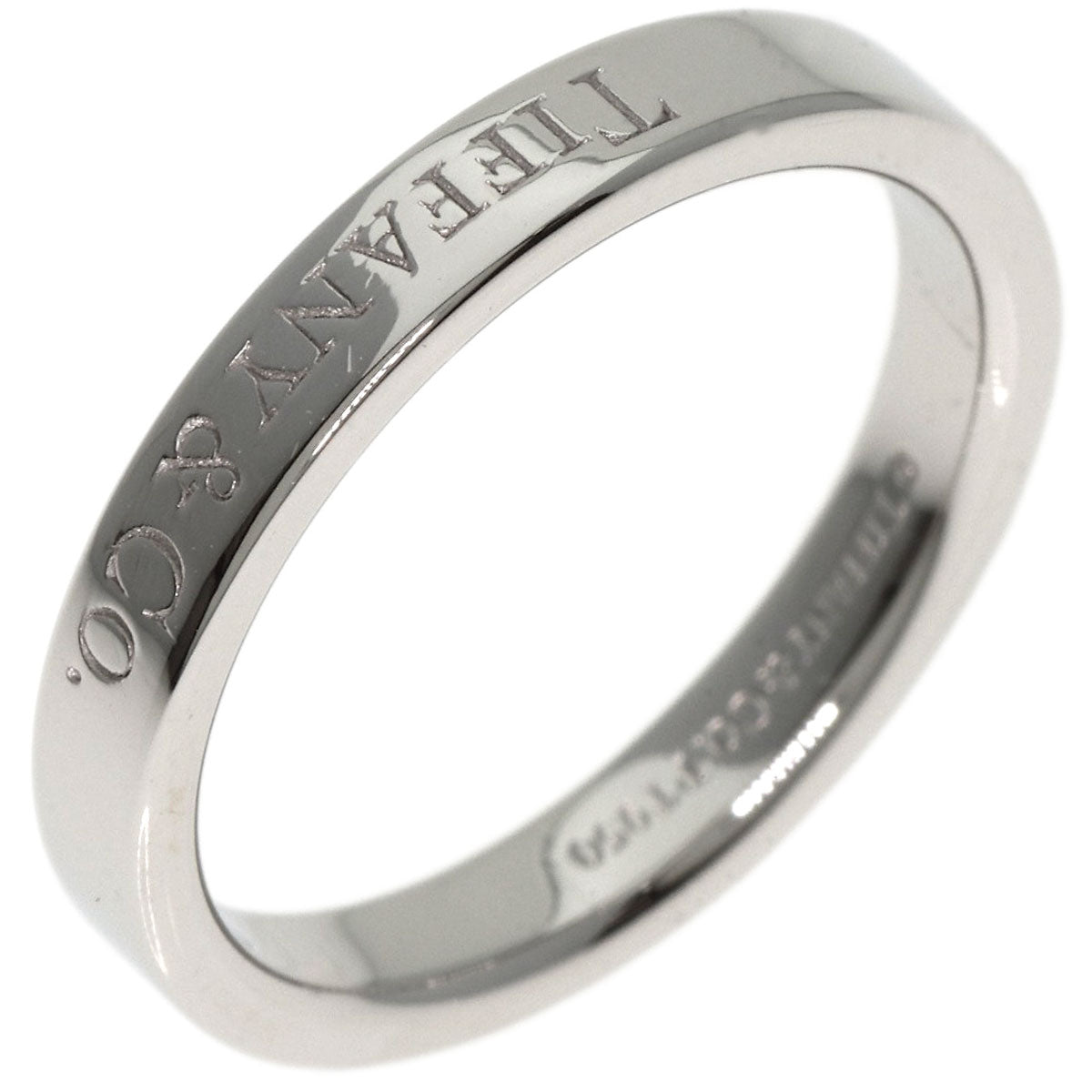 TIFFANY&Co. Flat band Ring Platinum PT950 Ladies [Used]