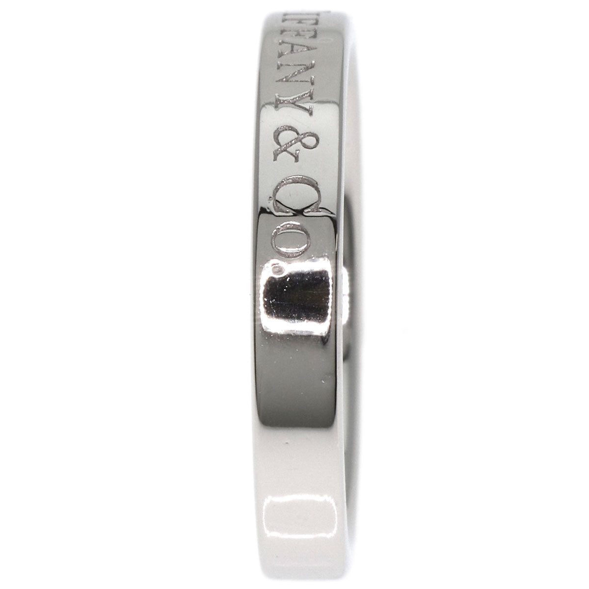 TIFFANY&Co. Flat band Ring Platinum PT950 Ladies [Used]