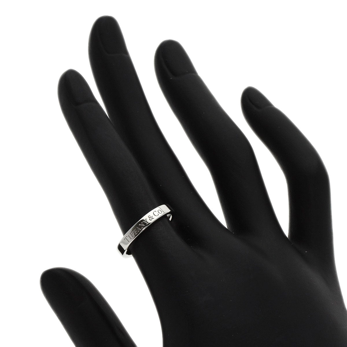 TIFFANY&Co. Flat band Ring Platinum PT950 Ladies [Used]