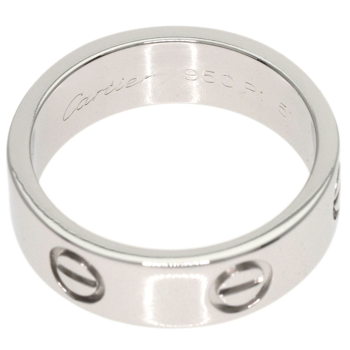 CARTIER   Ring love ring #51 Platinum PT950 Ladies