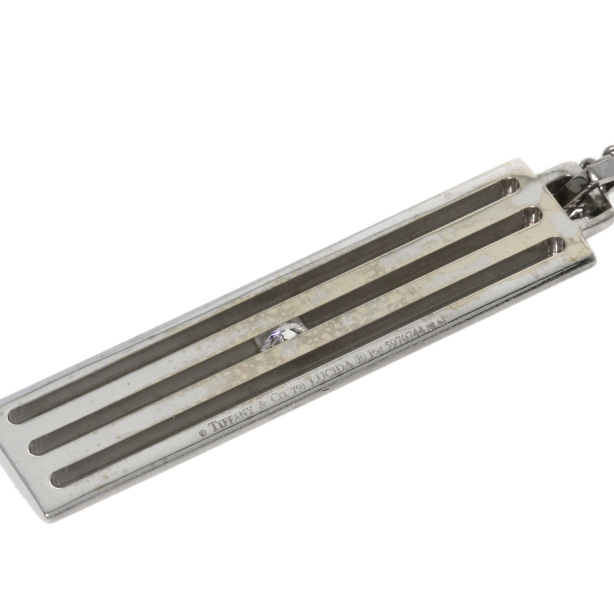 TIFFANY&Co. Lucida Diamond Necklace K18 White Gold Ladies [Used]