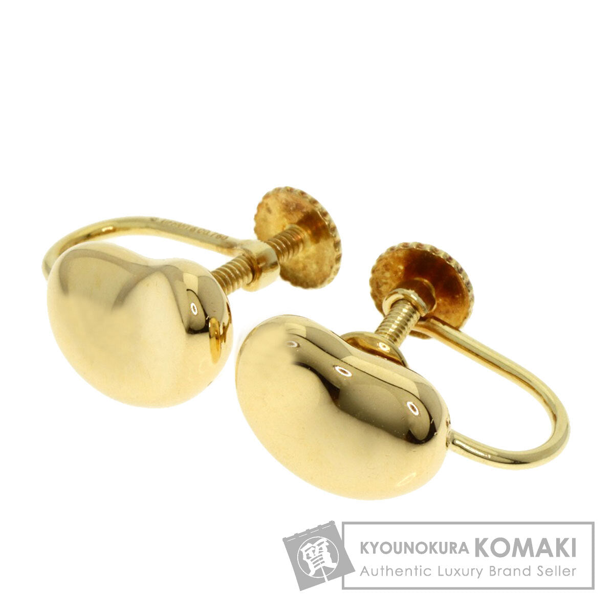 TIFFANY&Co. Bean Earring K18 Yellow Gold Ladies [Used]