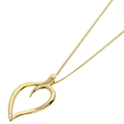 TIFFANY&Co. Leaf heart Necklace K18 Yellow Gold Ladies [Used]