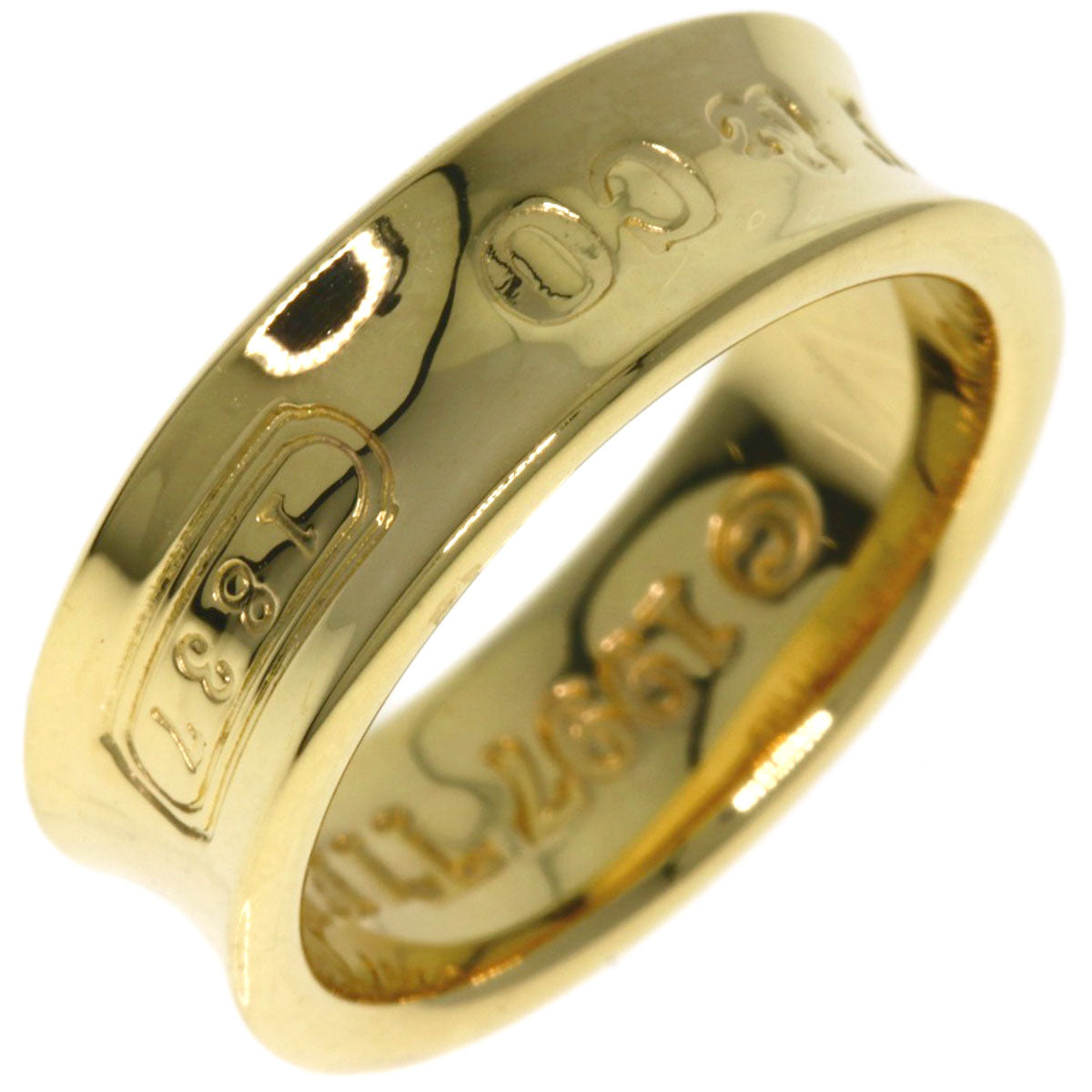 TIFFANY&Co. 1837 Ring K18 Yellow Gold Ladies [Used]