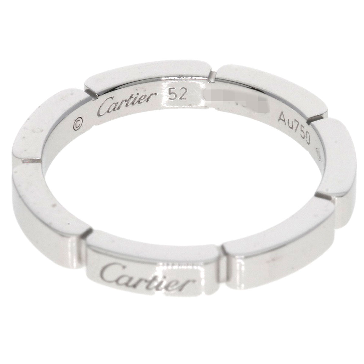 CARTIER   Maillon PANTHERE #52 Ring  K18 White Gold Ladies [Used]