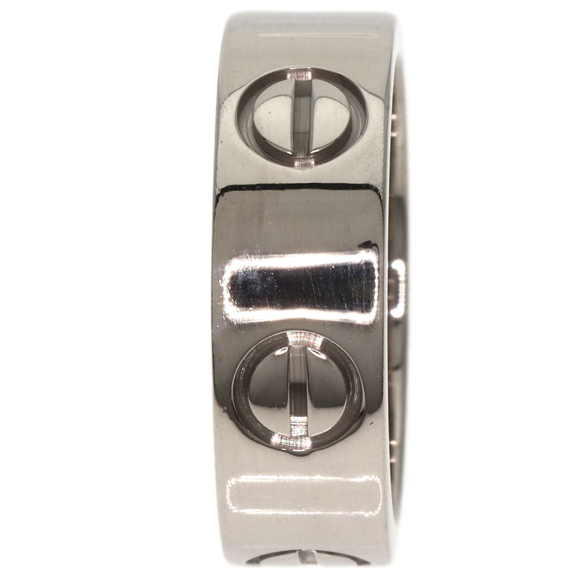 CARTIER love ring #47 Ring K18 White Gold Ladies [Used]