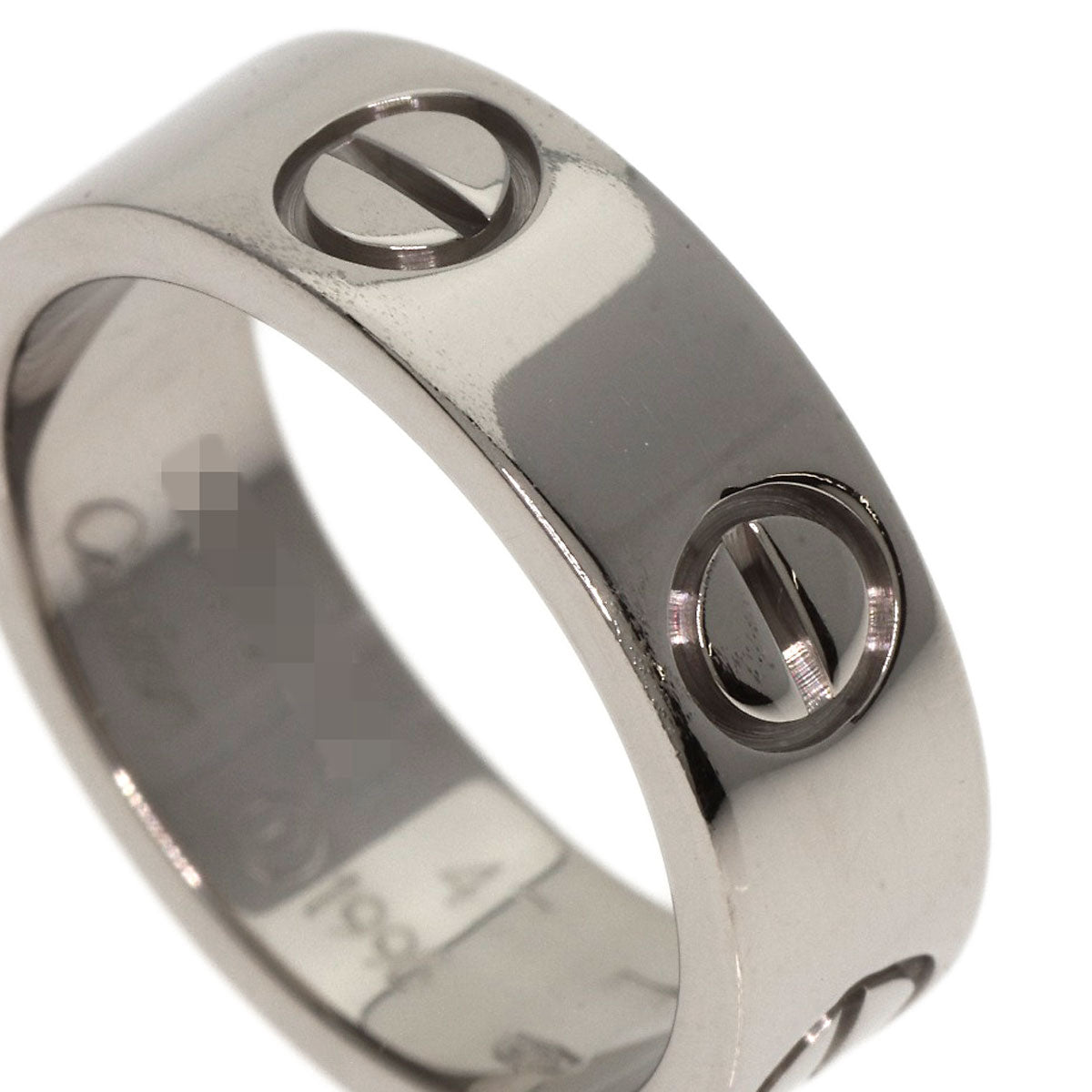 CARTIER love ring #47 Ring K18 White Gold Ladies [Used]