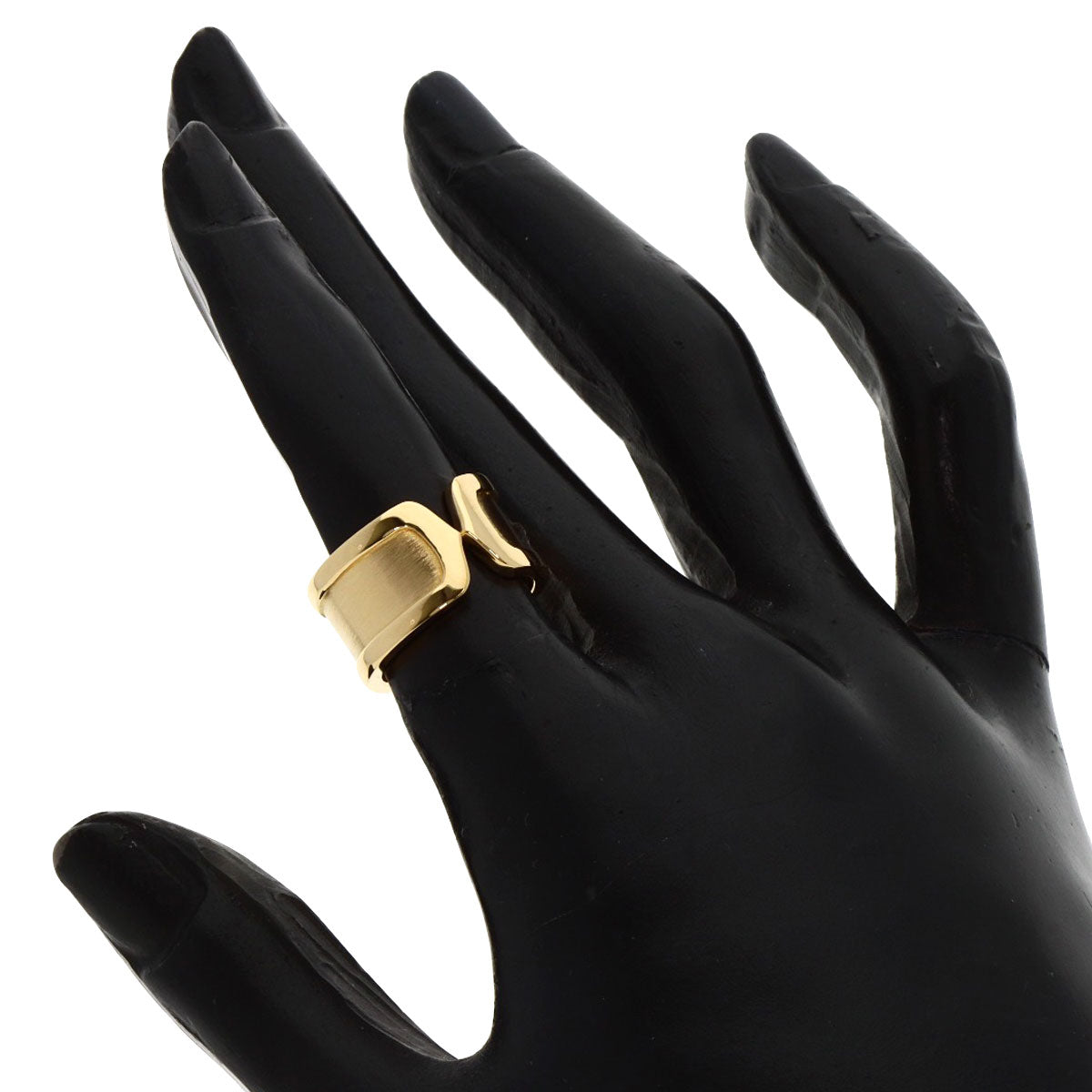 CARTIER C2 LM #48 Ring K18 Yellow Gold Ladies [Used]