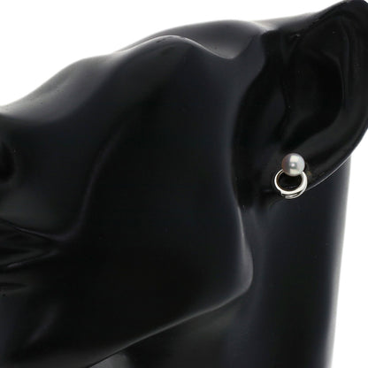 MIKIMOTO Akoya pearl Pearl earring K18 White Gold Ladies [Used]