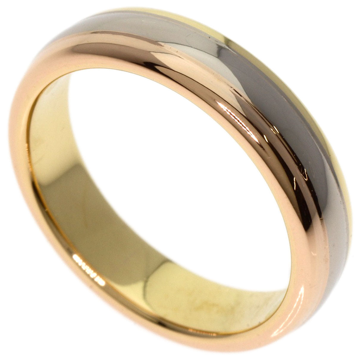 CARTIER Three-color wedding band #48 Ring K18 Yellow Gold K18 White GoldLadies [Used]
