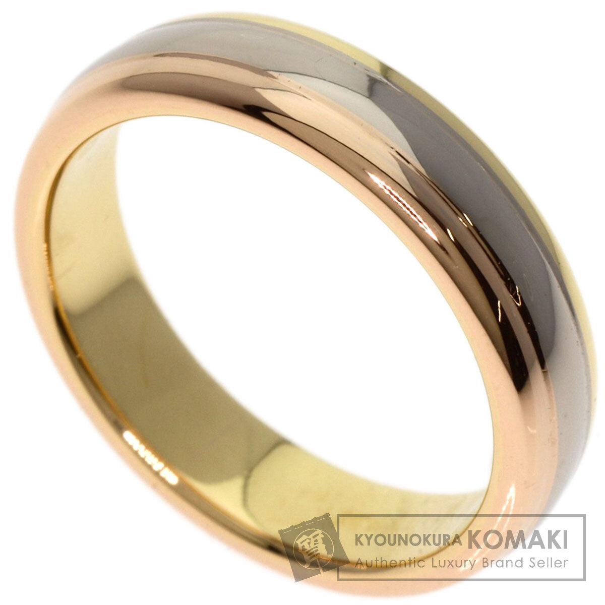 CARTIER Three-color wedding band #48 Ring K18 Yellow Gold K18 White GoldLadies [Used]