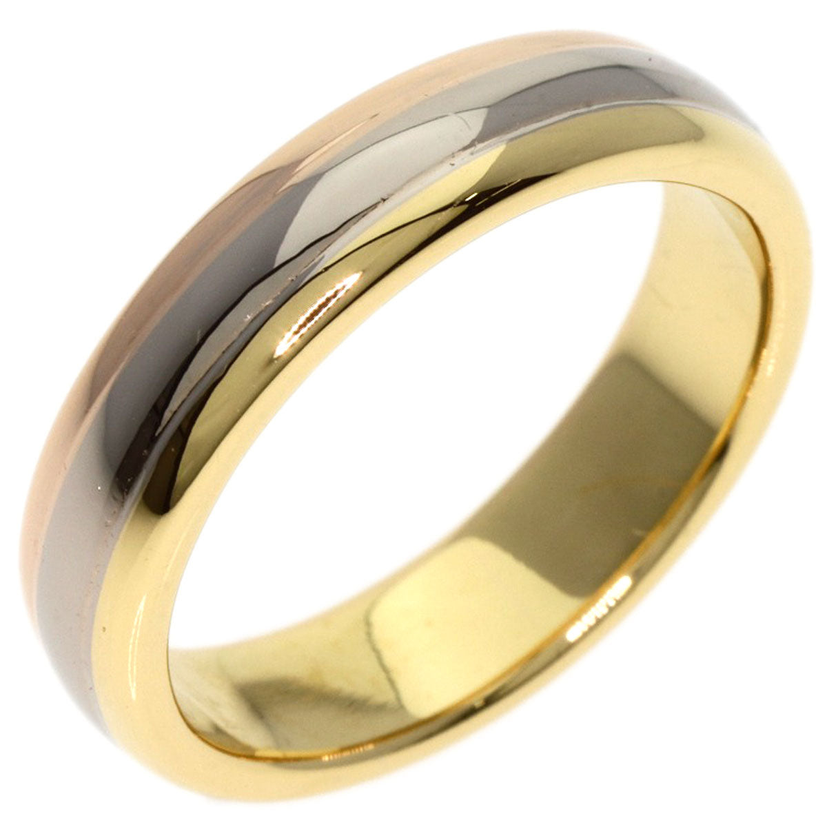 CARTIER Three-color wedding band #48 Ring K18 Yellow Gold K18 White GoldLadies [Used]