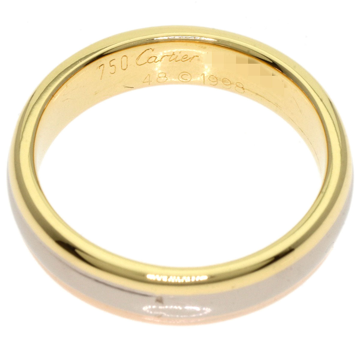 CARTIER Three-color wedding band #48 Ring K18 Yellow Gold K18 White GoldLadies [Used]