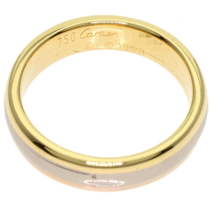 CARTIER Three-color wedding band #48 Ring K18 Yellow Gold K18 White GoldLadies [Used]