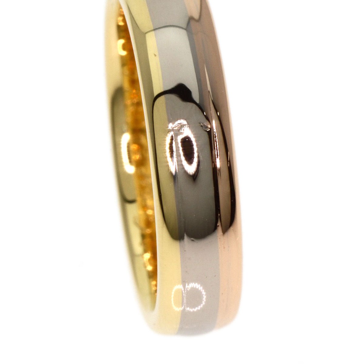 CARTIER Three-color wedding band #48 Ring K18 Yellow Gold K18 White GoldLadies [Used]