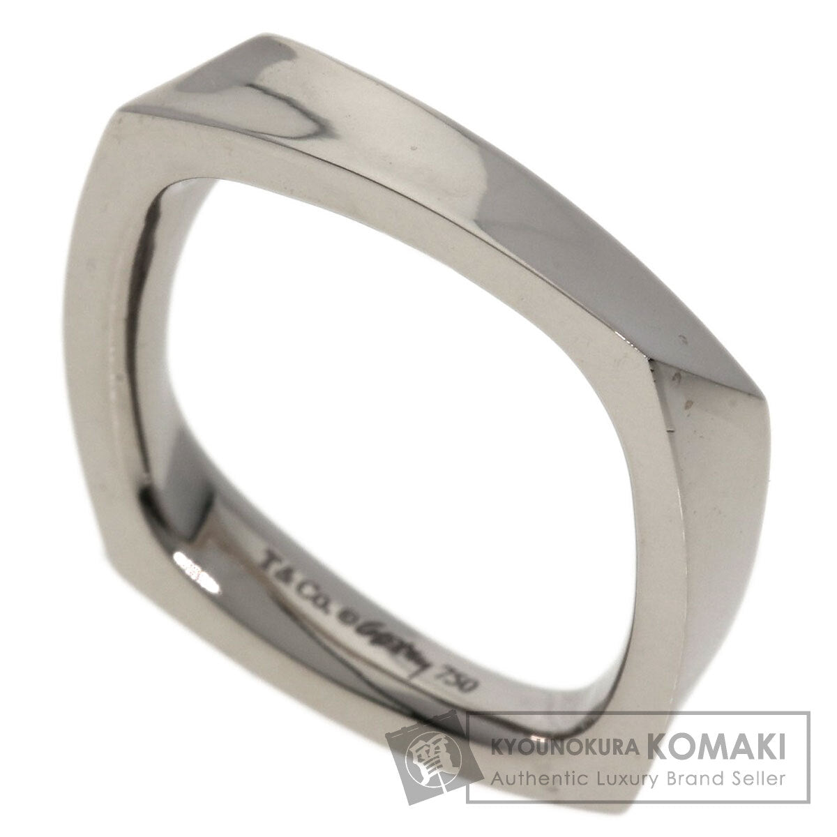 TIFFANY&Co. Frank Gehry Torque Narrow Ring K18 White Gold Ladies [Used]