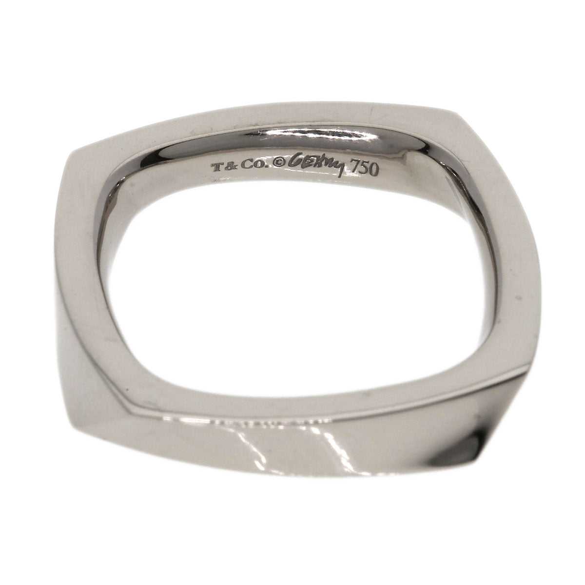 TIFFANY&Co. Frank Gehry Torque Narrow Ring K18 White Gold Ladies [Used]