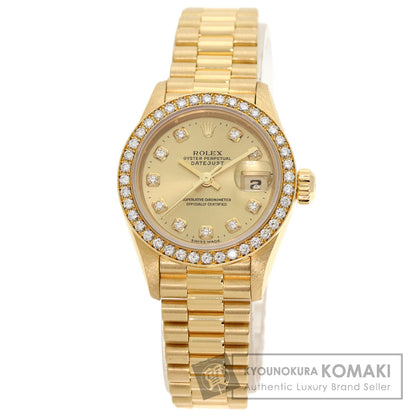ROLEX DATEJUST 10P Diamond Watches 69138G K18 Yellow Gold/18K Yellow Gold Ladies