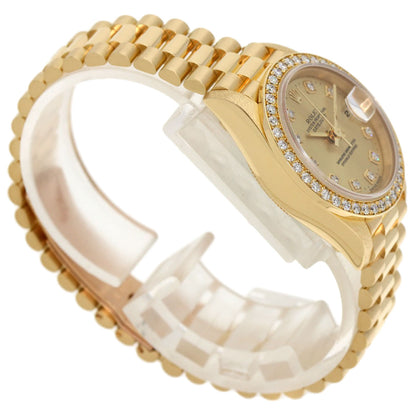 ROLEX DATEJUST 10P Diamond Watches 69138G K18 Yellow Gold/18K Yellow Gold Ladies