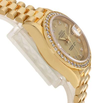 ROLEX DATEJUST 10P Diamond Watches 69138G K18 Yellow Gold/18K Yellow Gold Ladies