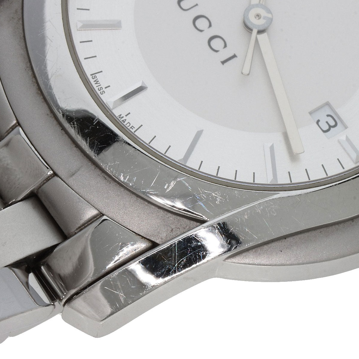 GUCCI Round face Watches 5500XL Stainless Steel/Stainless Steel mens