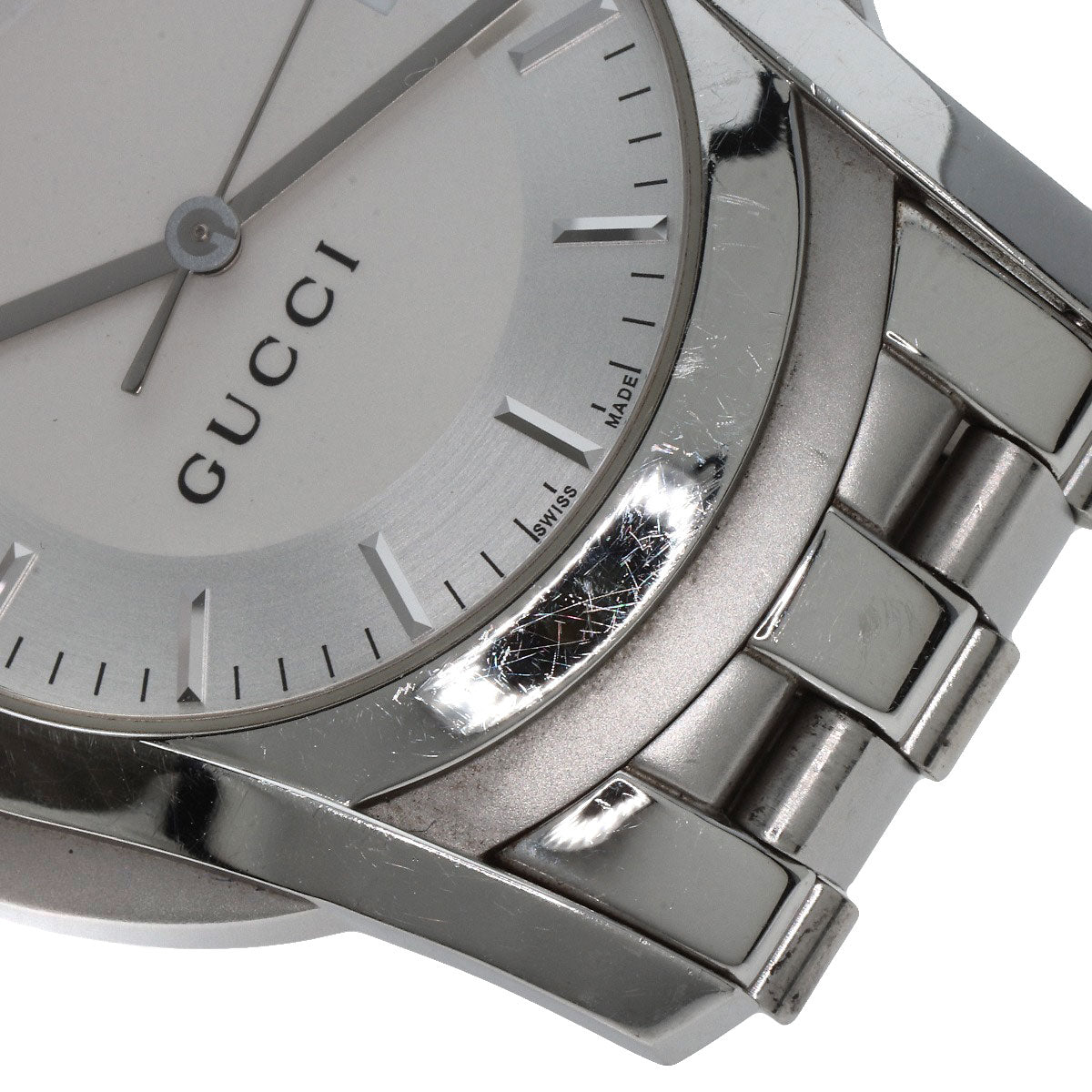 GUCCI Round face Watches 5500XL Stainless Steel/Stainless Steel mens