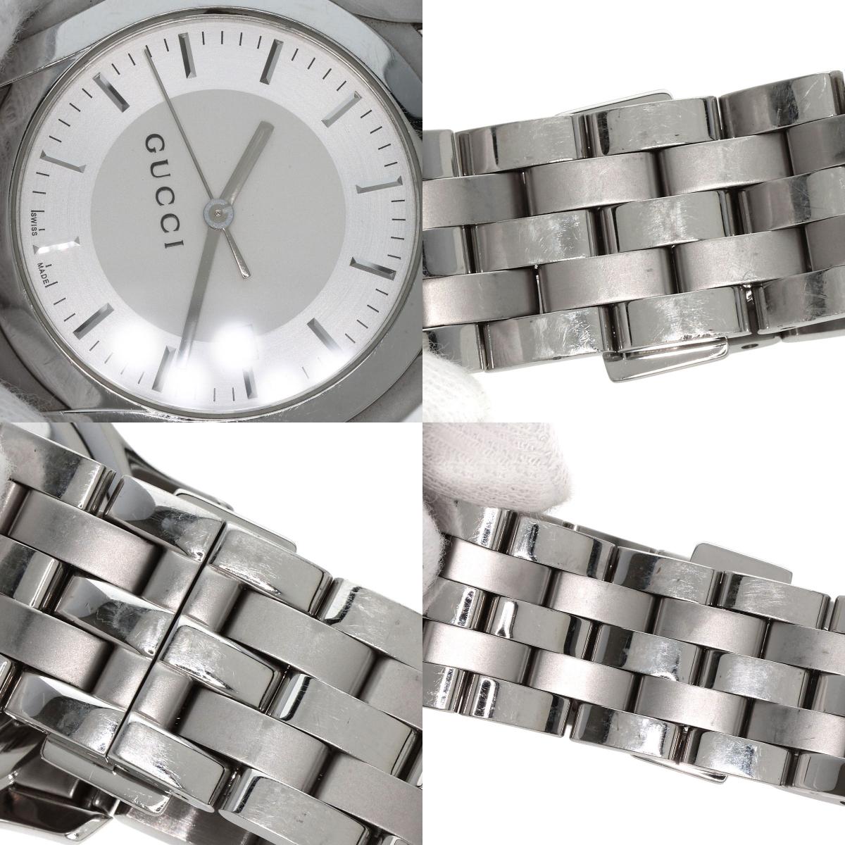 GUCCI Round face Watches 5500XL Stainless Steel/Stainless Steel mens