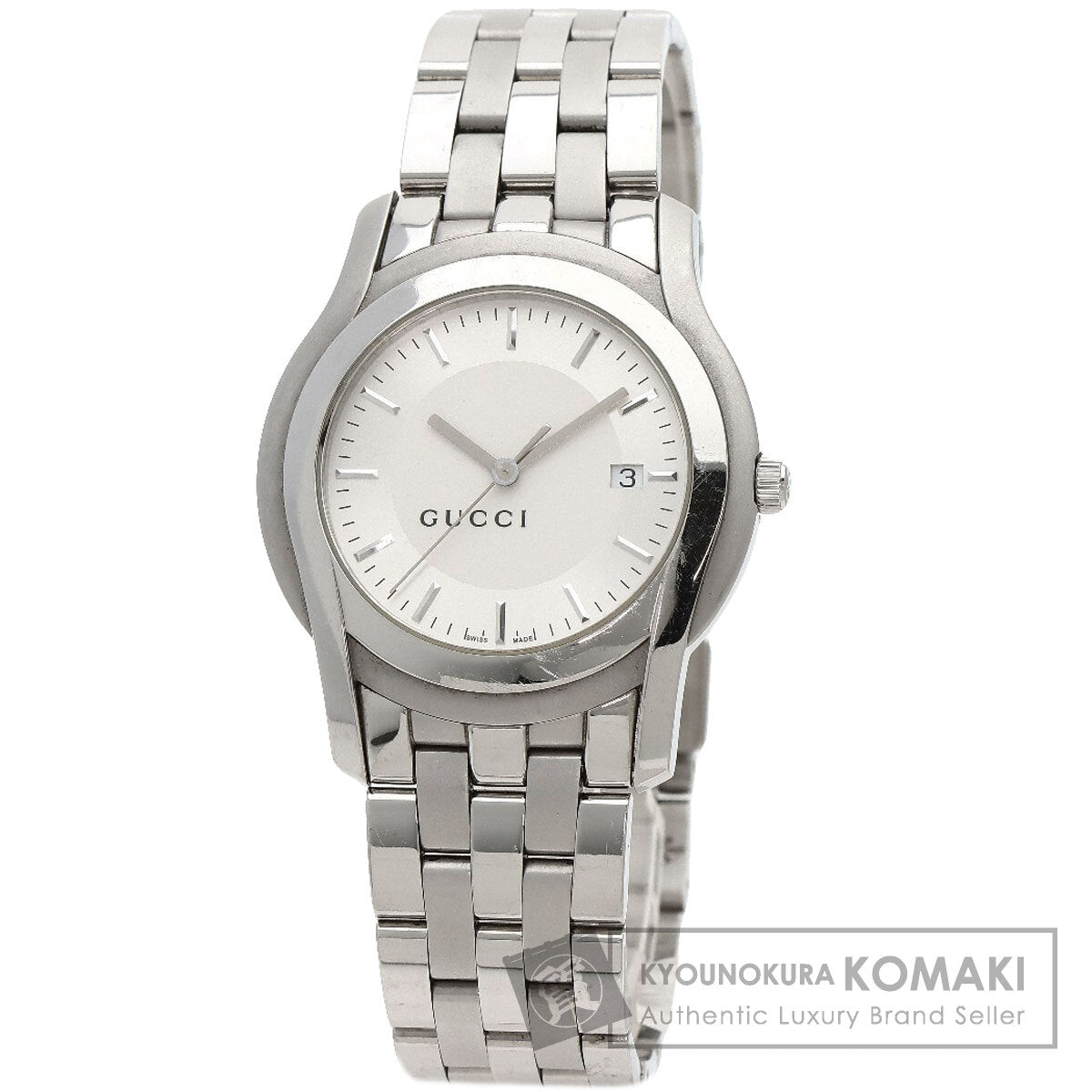 GUCCI Round face Watches 5500XL Stainless Steel/Stainless Steel mens