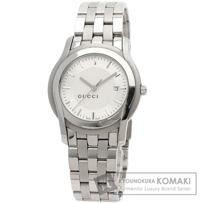 GUCCI Round face Watches 5500XL Stainless Steel/Stainless Steel mens
