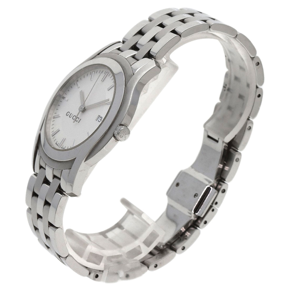 GUCCI Round face Watches 5500XL Stainless Steel/Stainless Steel mens