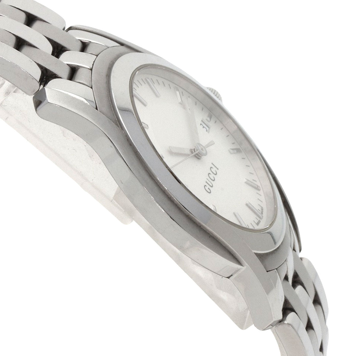 GUCCI Round face Watches 5500XL Stainless Steel/Stainless Steel mens