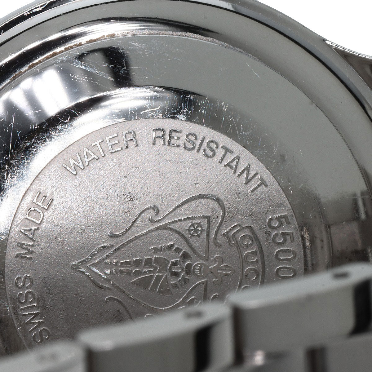 GUCCI Round face Watches 5500XL Stainless Steel/Stainless Steel mens