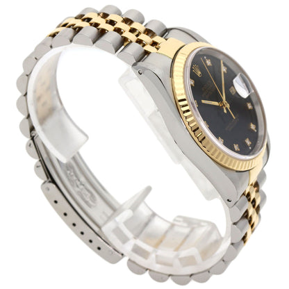 ROLEX DATEJUST 10P Diamond Watches 16233G Stainless Steel/SSxK18YG mens