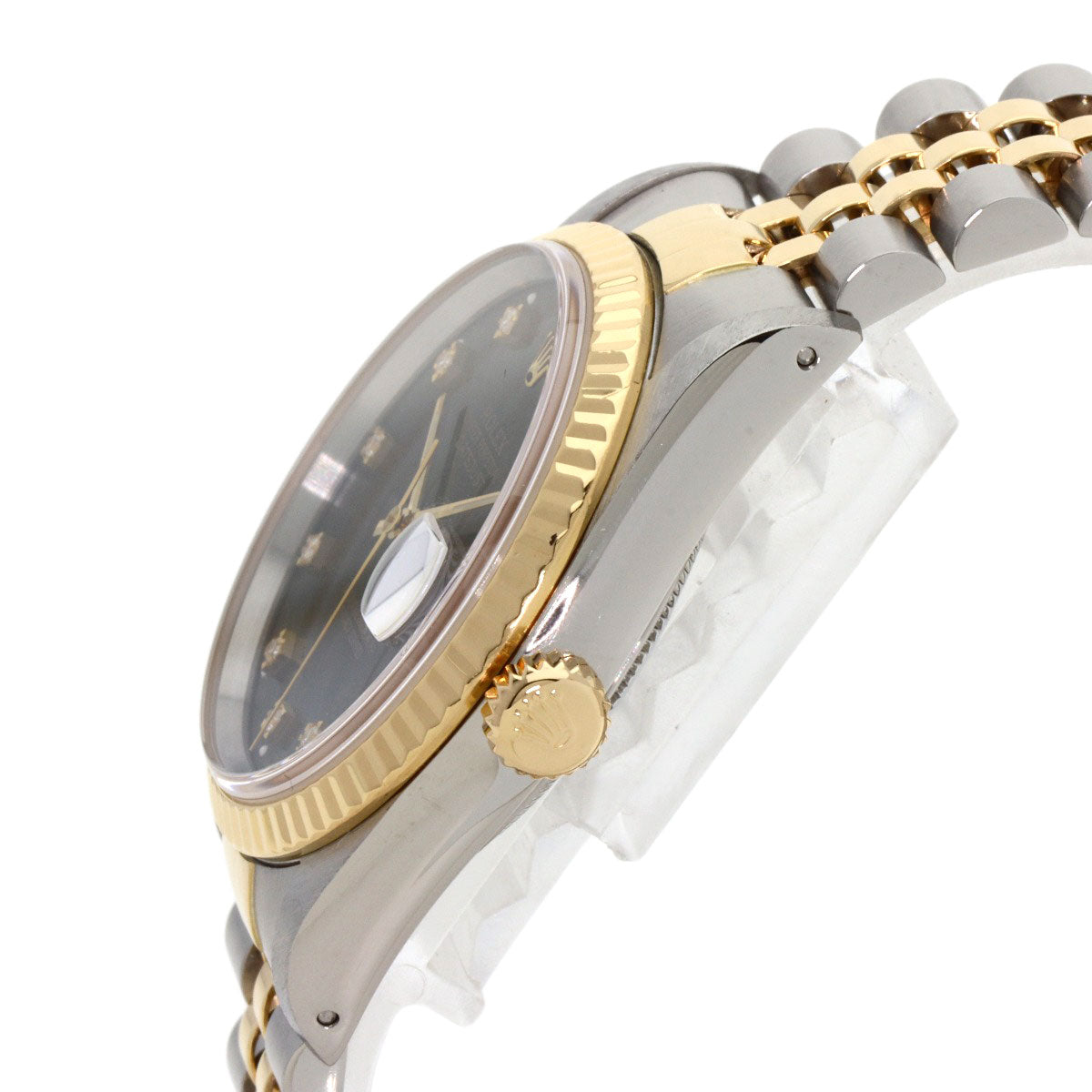 ROLEX DATEJUST 10P Diamond Watches 16233G Stainless Steel/SSxK18YG mens