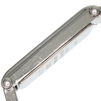 GUCCI Square Face Bangle 1P Diamond Watches 1500L Stainless Steel/Stainless Steel Ladies