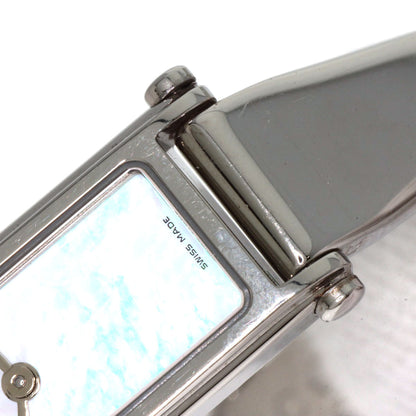 GUCCI Square Face Bangle 1P Diamond Watches 1500L Stainless Steel/Stainless Steel Ladies