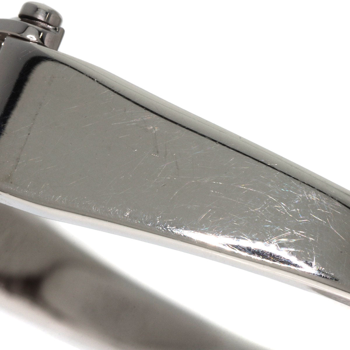 GUCCI Square Face Bangle 1P Diamond Watches 1500L Stainless Steel/Stainless Steel Ladies