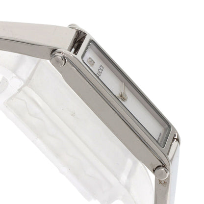 GUCCI Square Face Bangle 1P Diamond Watches 1500L Stainless Steel/Stainless Steel Ladies