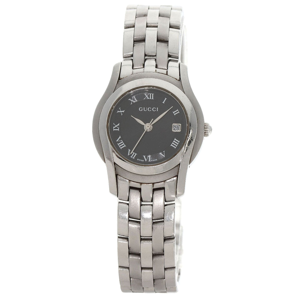 GUCCI Round face Watches 5500L Stainless Steel/Stainless Steel Ladies