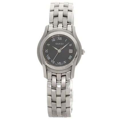 GUCCI Round face Watches 5500L Stainless Steel/Stainless Steel Ladies