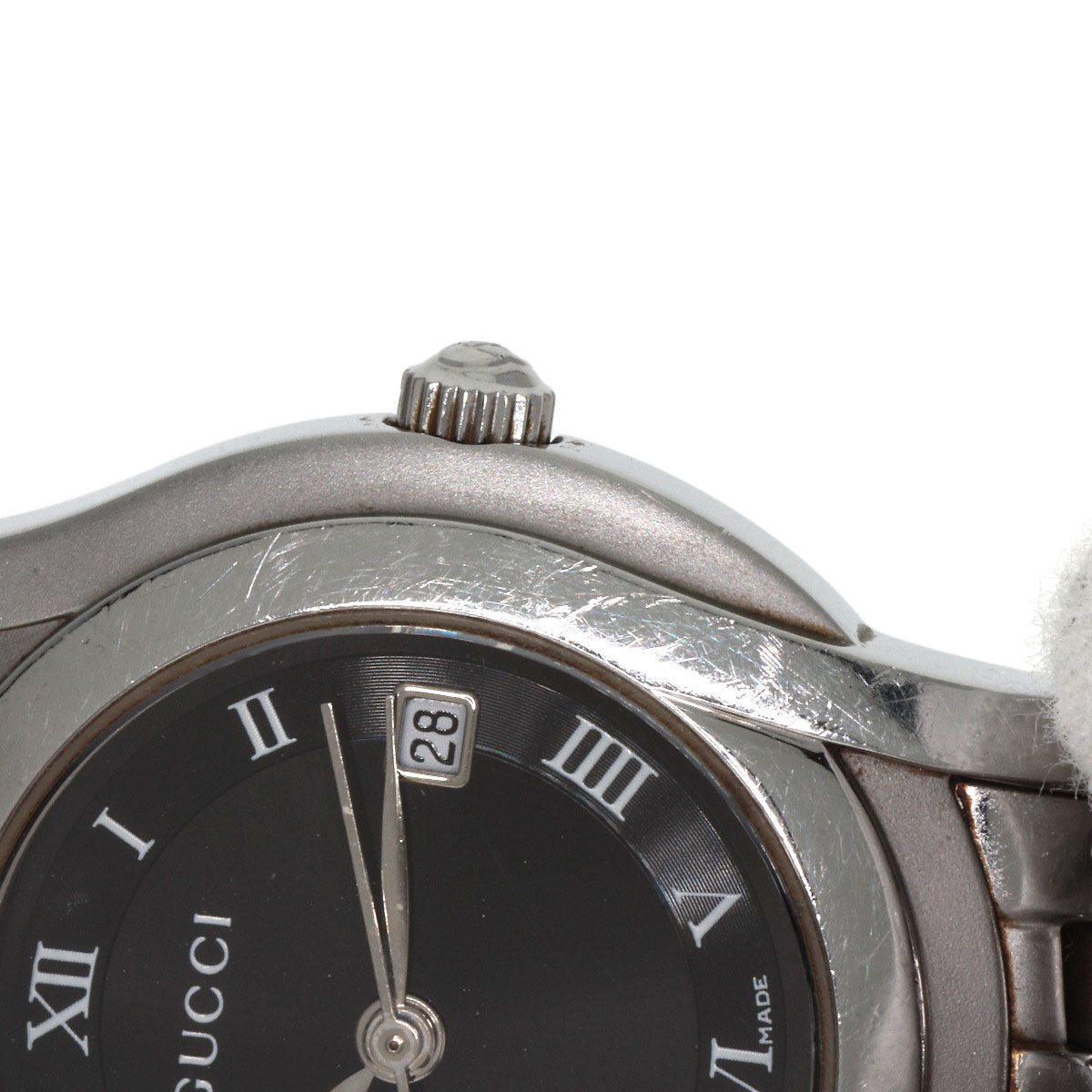 GUCCI Round face Watches 5500L Stainless Steel/Stainless Steel Ladies