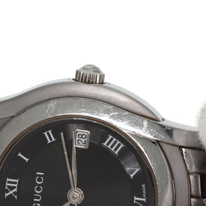 GUCCI Round face Watches 5500L Stainless Steel/Stainless Steel Ladies