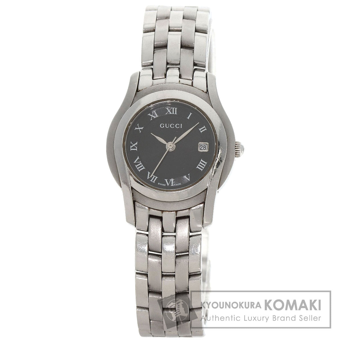 GUCCI Round face Watches 5500L Stainless Steel/Stainless Steel Ladies