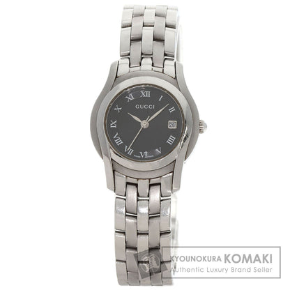 GUCCI Round face Watches 5500L Stainless Steel/Stainless Steel Ladies